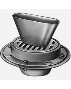 Smith 3765 Funnel-Ceptor Indirect Waste Drains Side Outlet, Round Top and Oval Funel