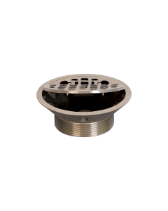 Josam 30000-ST-H Floor Drain with Round Nikaloy Strainer and Secured Hinged Grate