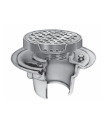Smith 2005 (-D) Floor Drain and Adjustable Strainer with Round Reinforced Grate