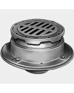 Smith 2350 Floor Drain with 8 1/2" Round Adjustable Top and "Safe-Set" Sediment Bucket