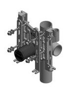 Wade 330XB-A2 Vertical, Adjustable Water Closet Support - No-Hub (1,000 lb. Rating)