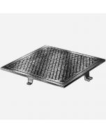Smith 4930 Floor Access Cover with Square Frame and Secured Scoriated Cover